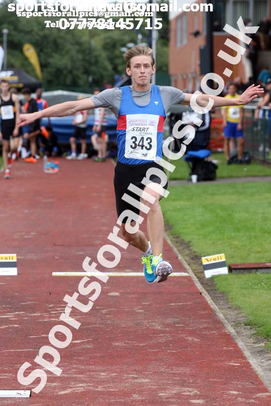 Mens under-17s triple jump, Northern Under-17s/U-15s and U13s Champs, Leigh Sports Village, Leigh. Photo: David T. Hewitson/Sports for All Pics